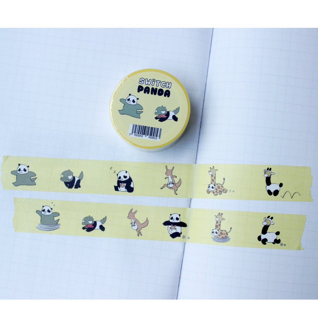 Masking Tape : Switch panda Yellow - 贴纸 - 纸 多色