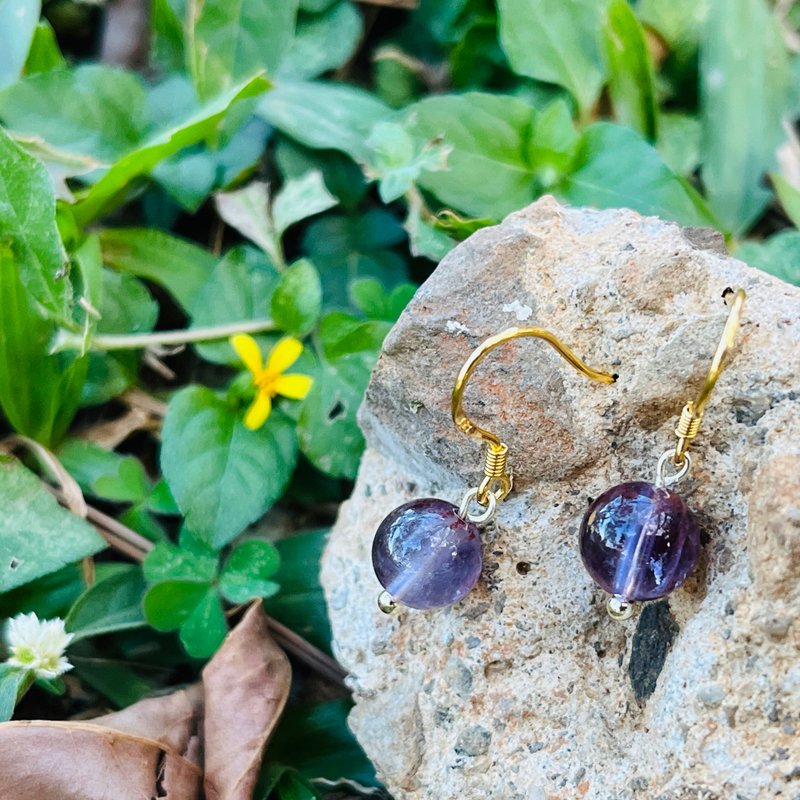 镜象(耳环) - 耳环/耳夹 - 石头 