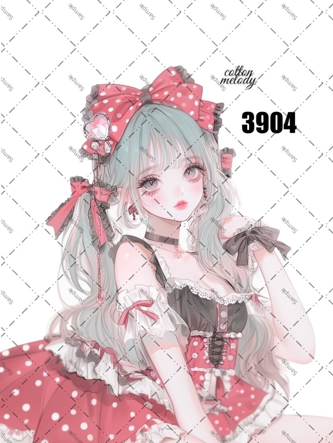 original sticker no.3904 人物贴纸 原创贴纸 原创人物贴纸 装饰贴纸 cotton melody - 贴纸 - 纸 