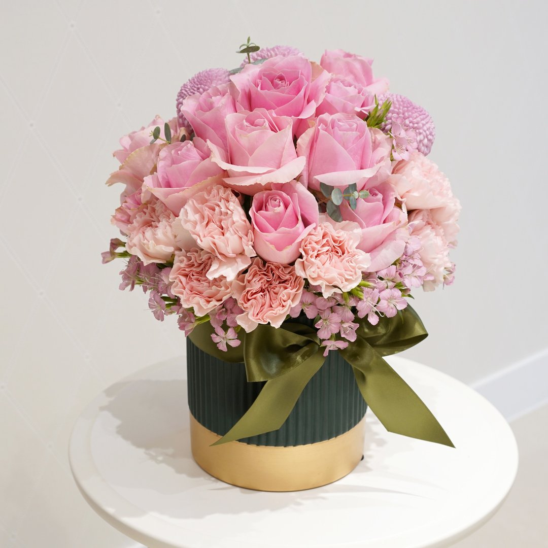 粉红鲜花盆花桌花。景美站自取限定 - 植栽/盆栽 - 植物．花 