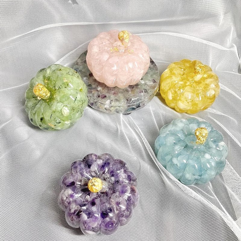 【手工制作】天然能量水晶南瓜/水晶摆饰 - 摆饰 - 水晶 