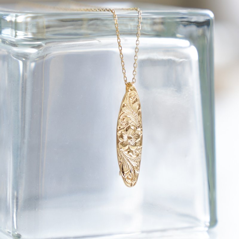 夏威夷冲浪板项链金/国内包邮 - 项链 - 纯银 金色