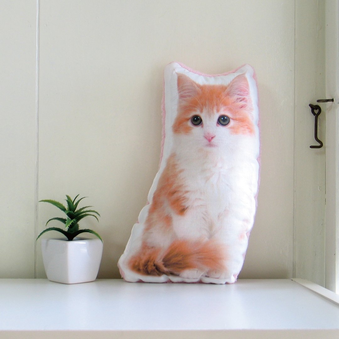 (日本製造) 手工制作 宠物定制 客制化礼物 宠物抱枕-猫 宠物纪念 - 订制抱枕/饰品 - 棉 多色