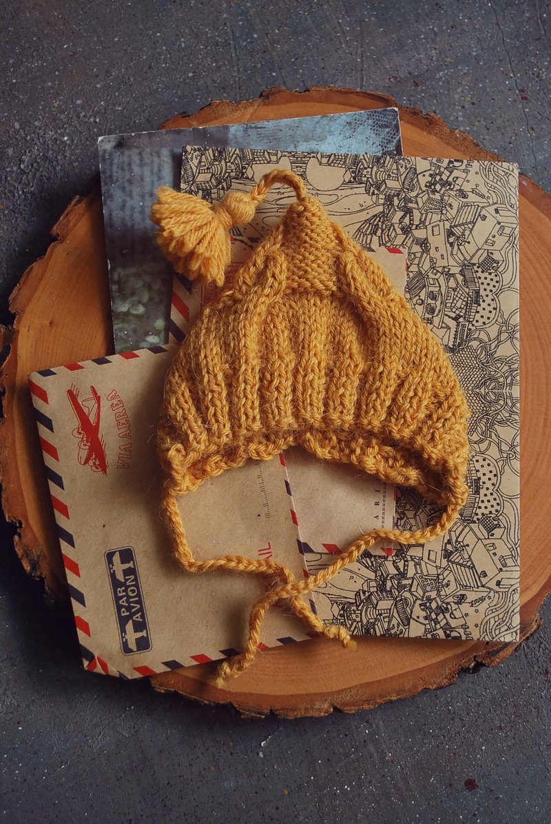 HAT for Middie Blythe 娃娃手针织 Blythe 帽子针织衣服 - 玩偶/公仔 - 羊毛 