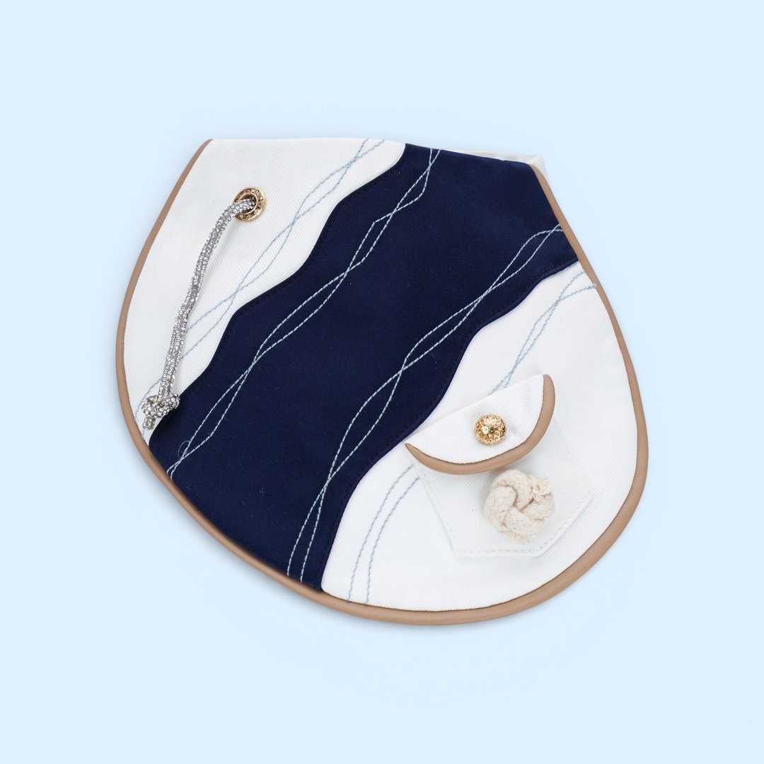 Antibes (2-French Riveria Blue) | Pet Neckwear - 衣/帽 - 聚酯纤维 蓝色