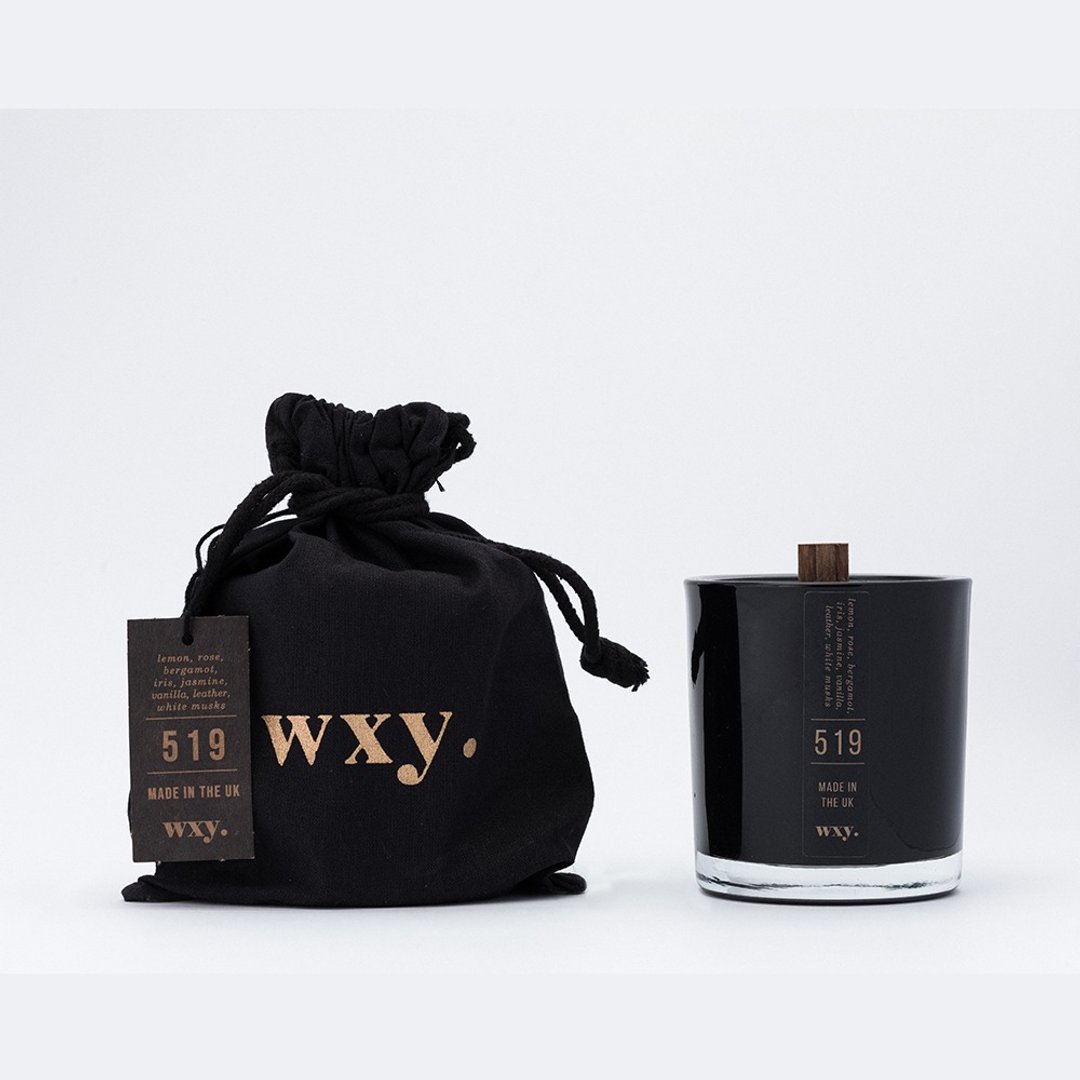 【英国 wxy】Umbra 蜡烛(S)-519 柠檬,白麝香& 皮革 /142g - 蜡烛/烛台 - 玻璃 黑色