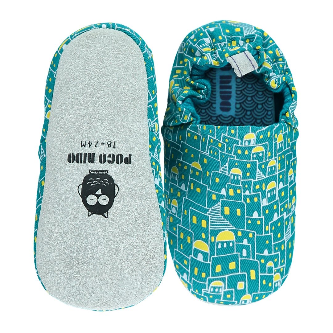 Poco Nido (英国) 婴儿 BB鞋 学行/学步鞋仔 - 圣托里尼岛 绿色屋 - 婴儿鞋 - 棉 
