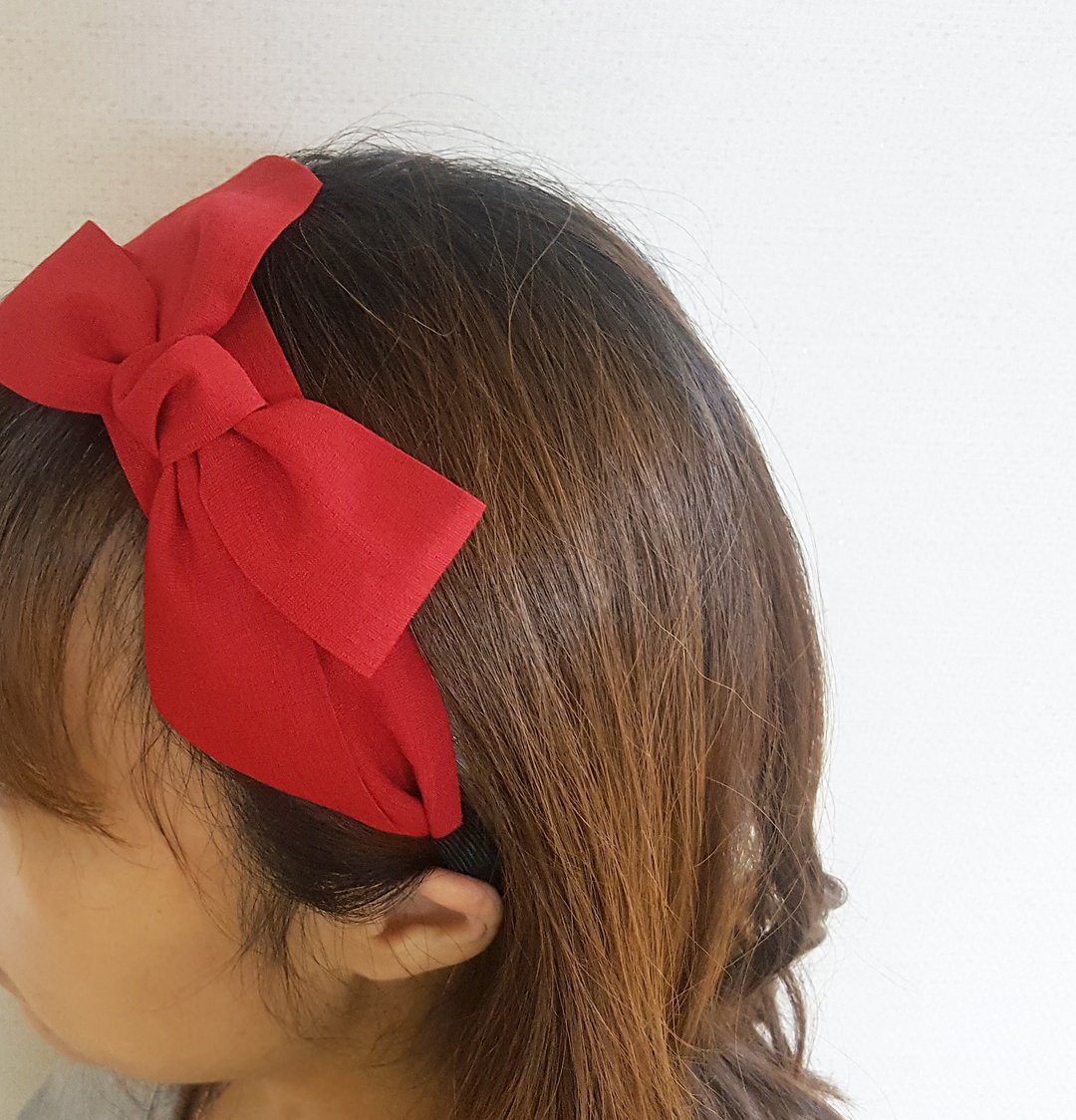 2022 Spring solid 4color hair band ,No SLIP / NO headache / No hard - 发饰 - 其他材质 红色