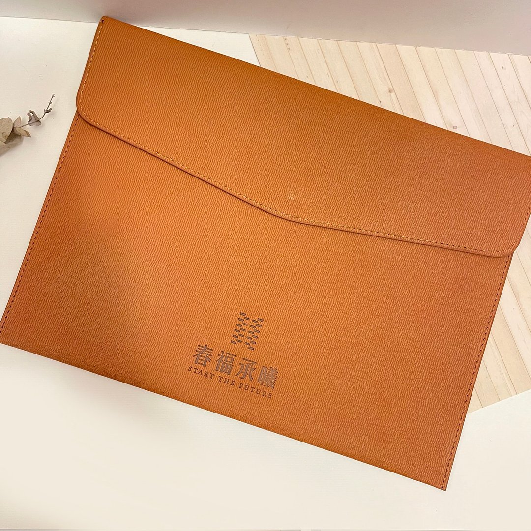 【莳设计-定制化】商务单层皮革公文包/资料夹 - 文件夹/资料夹 - 人造皮革 