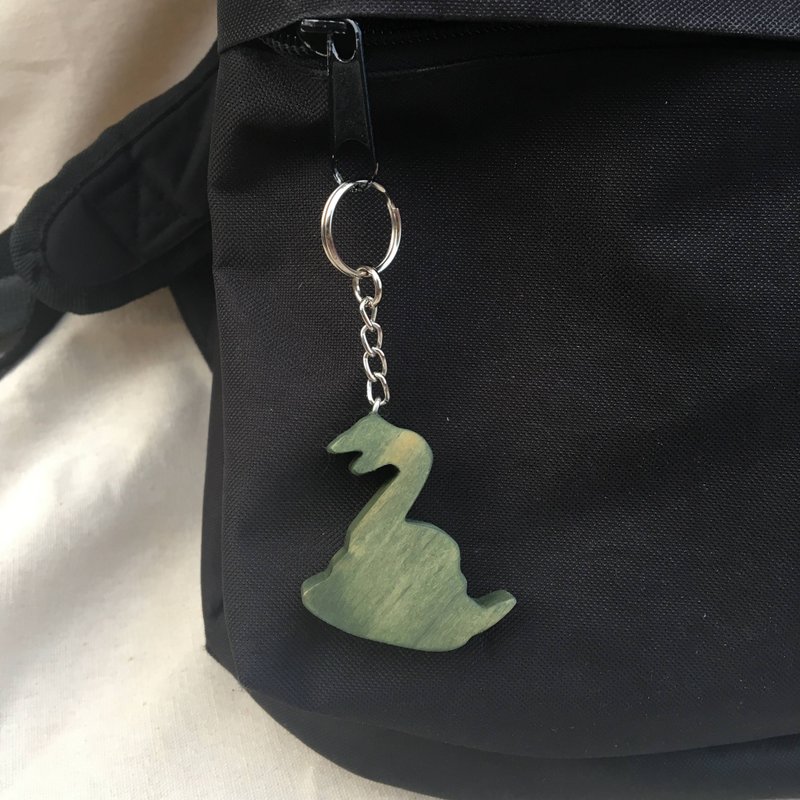 woowood-原木钥匙圈-蛇 - 钥匙链/钥匙包 - 木头 咖啡色