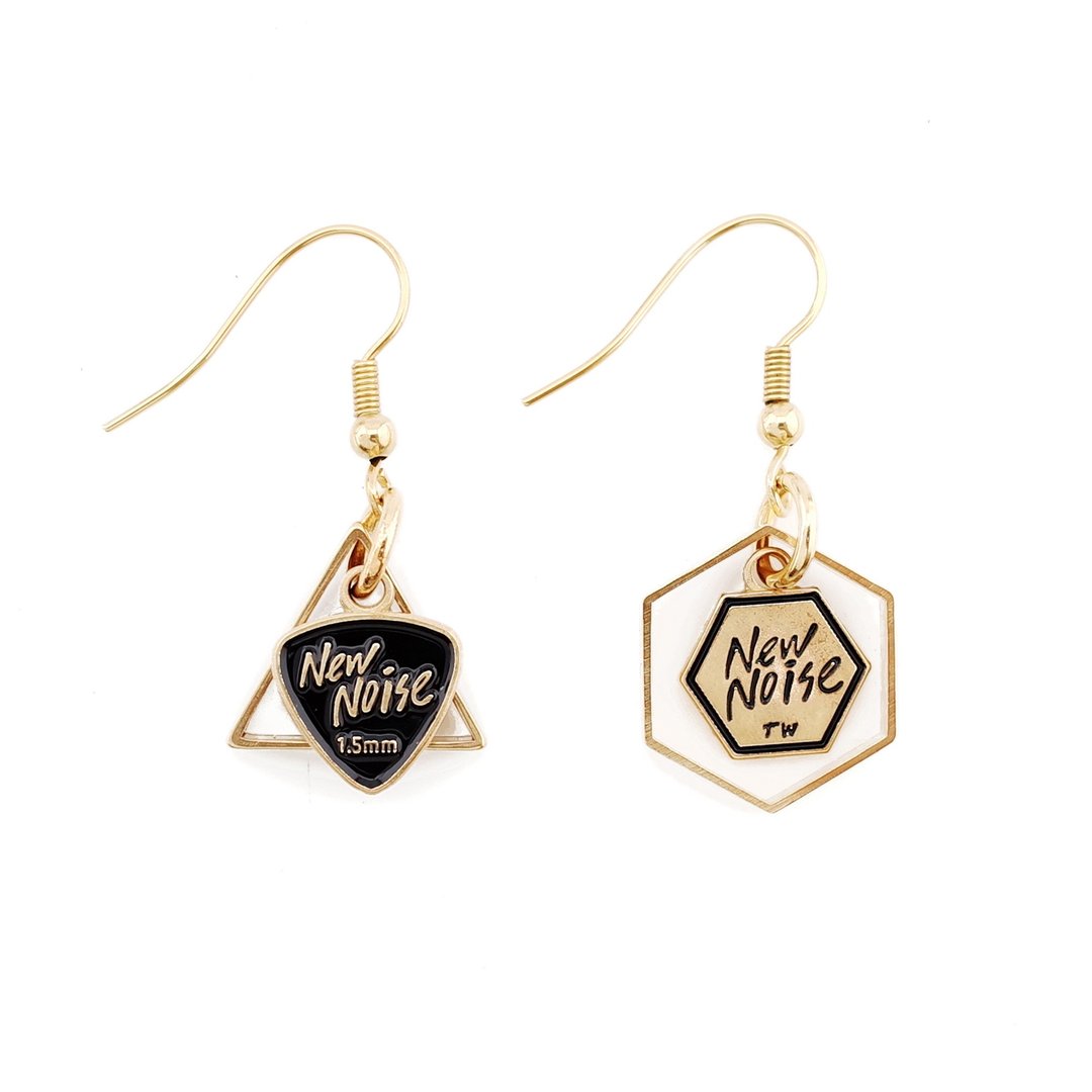 小形状耳环  Shape earrings - 耳环/耳夹 - 其他金属 金色
