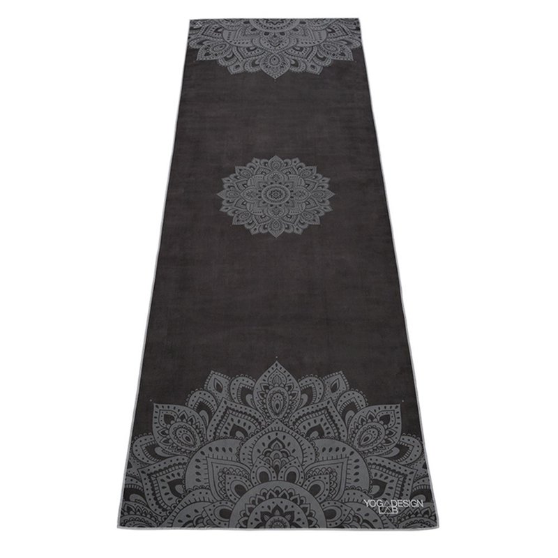 【Yoga Design Lab】Yoga Mat Towel 瑜珈铺巾 - Mandala Black - 运动配件 - 其他材质 黑色