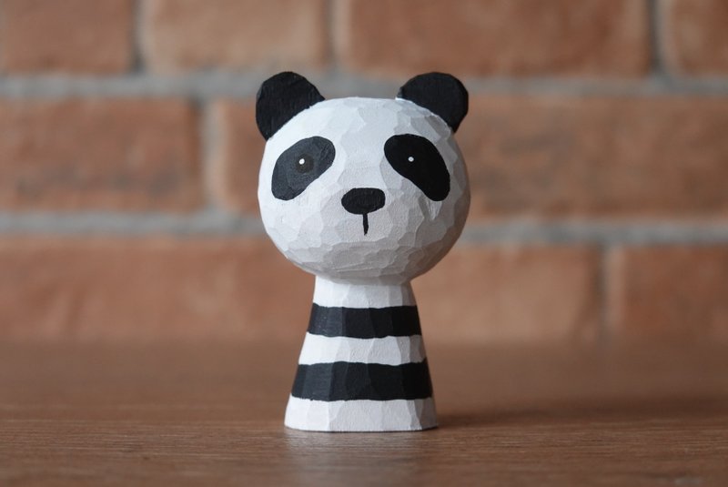 猫熊 - 玩偶/公仔 - 木头 白色