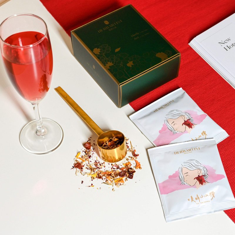 【一日循环茶】 吸睛小心机 5入 / 台湾原创青草花茶 富含花青素 - 茶 - 新鲜食材 粉红色