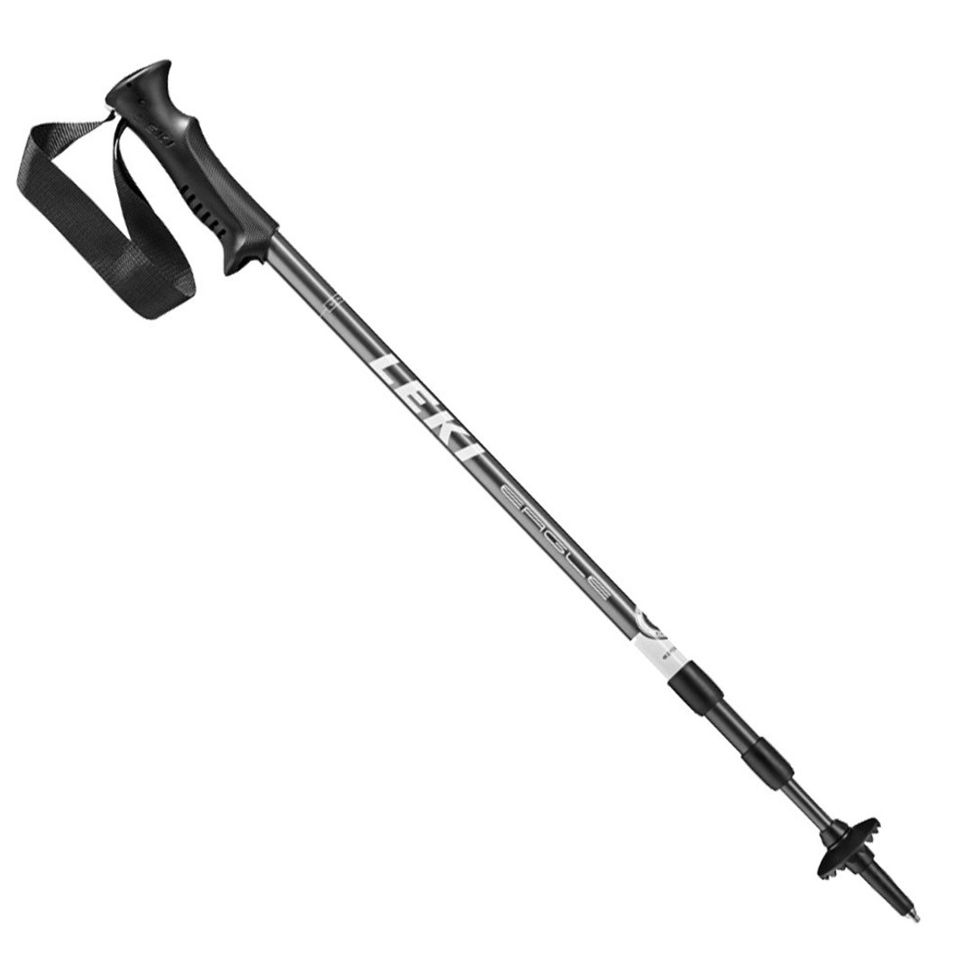 【LEKI】Eagle 塑胶握把铝合金无避震旋转登山杖 - 露营用品 - 铝合金 灰色