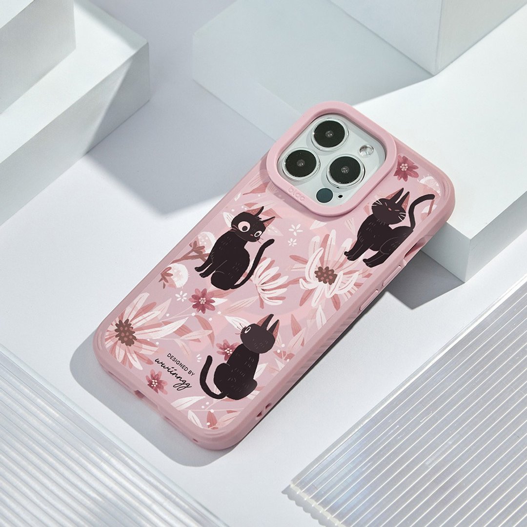 wwiinngg粉嫩猫猫峡谷强悍MagSafe iPhone手机壳 - 手机壳/手机套 - 硅胶 多色