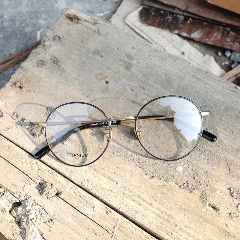 【目目商行】限量钛金属轻量细框 钛鼻垫 黑金色 - 眼镜/眼镜框 - 其他材质 黑色