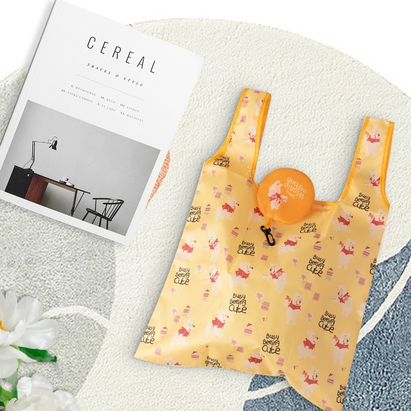 迪士尼 Disney  环保购物袋 大容量折叠收纳袋 圆形吊饰袋 - 手提包/手提袋 - 尼龙 