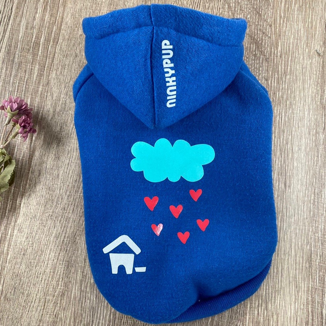 宠物帽T反光衣 姓名定制 爱心毛毛雨 Rainy Love狗狗冬装寒冬必备 - 衣/帽 - 棉 多色