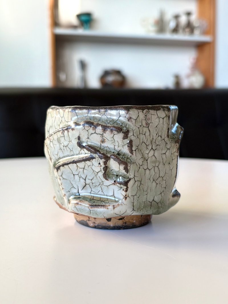 纯粹制陶 - 柴烧裂纹粉引杯 - 茶具/茶杯 - 陶 
