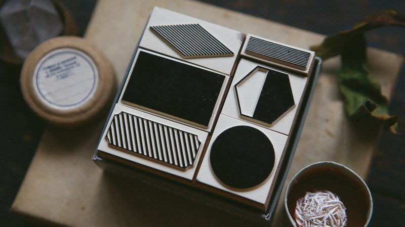 几何色块2 - OURS Color Atelier 色彩工坊系列 - 印章/印台 - 木头 