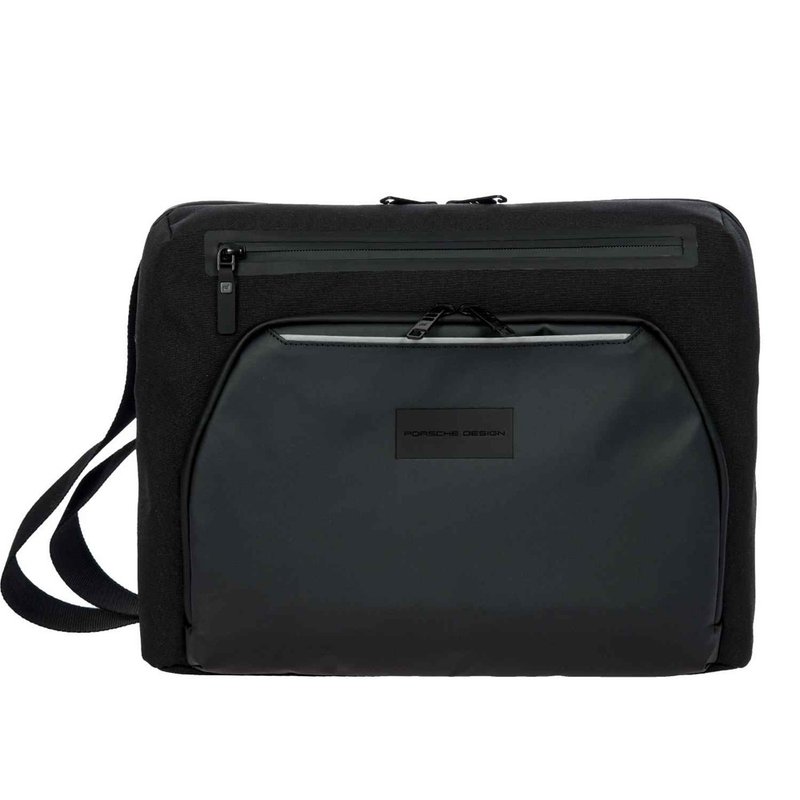 保时捷设计 限量3折 德国顶级旅行肩背包斜背包 全新专柜展示品 - 侧背包/斜挎包 - 真皮 黑色