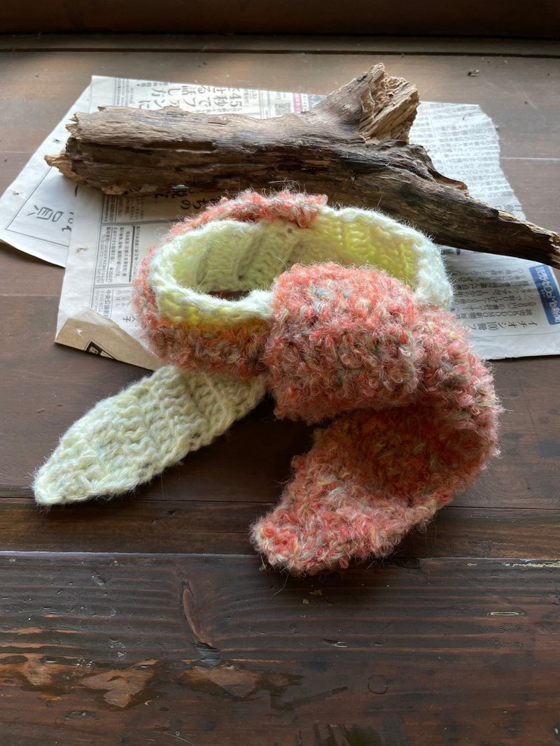 小围巾 / 草莓卡士达 - 围巾/披肩 - 羊毛 粉红色