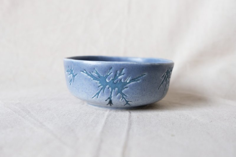 雷雨夜 蓝绿 - 生活食器 碗 陶碗 情人节 - 碗 - 陶 蓝色