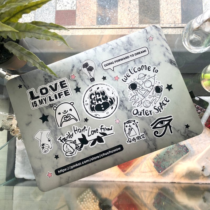 笔电创意贴纸-全套组 (定制化区) - 贴纸 - 其他材质 多色