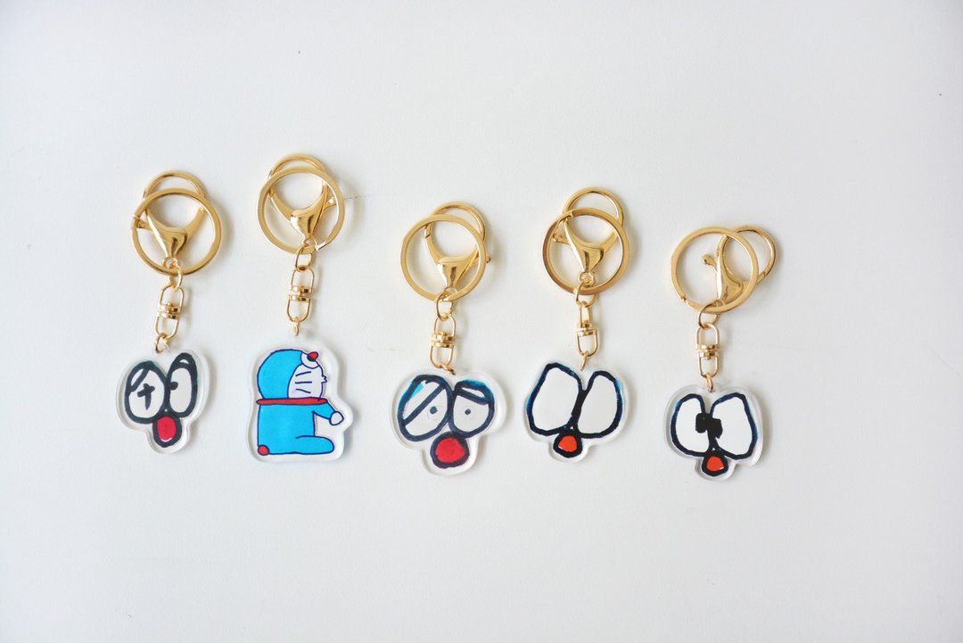 不朽名作－压克力钥匙圈 keyring - 钥匙链/钥匙包 - 压克力 蓝色