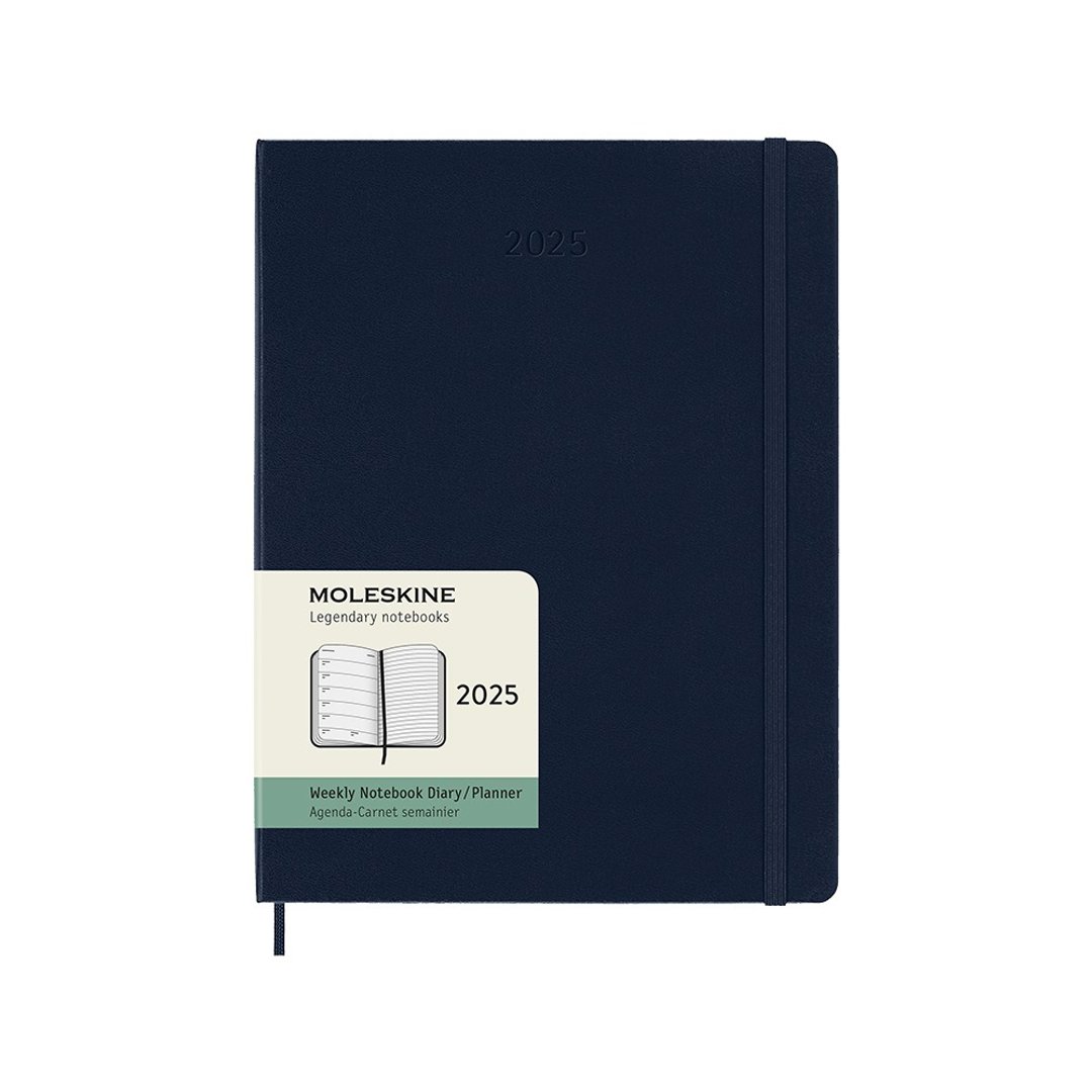 _勿上架_MOLESKINE 2025 周记手帐 12M 硬壳－XL型 宝蓝 烫金服务 - 笔记本/手帐 - 纸 蓝色