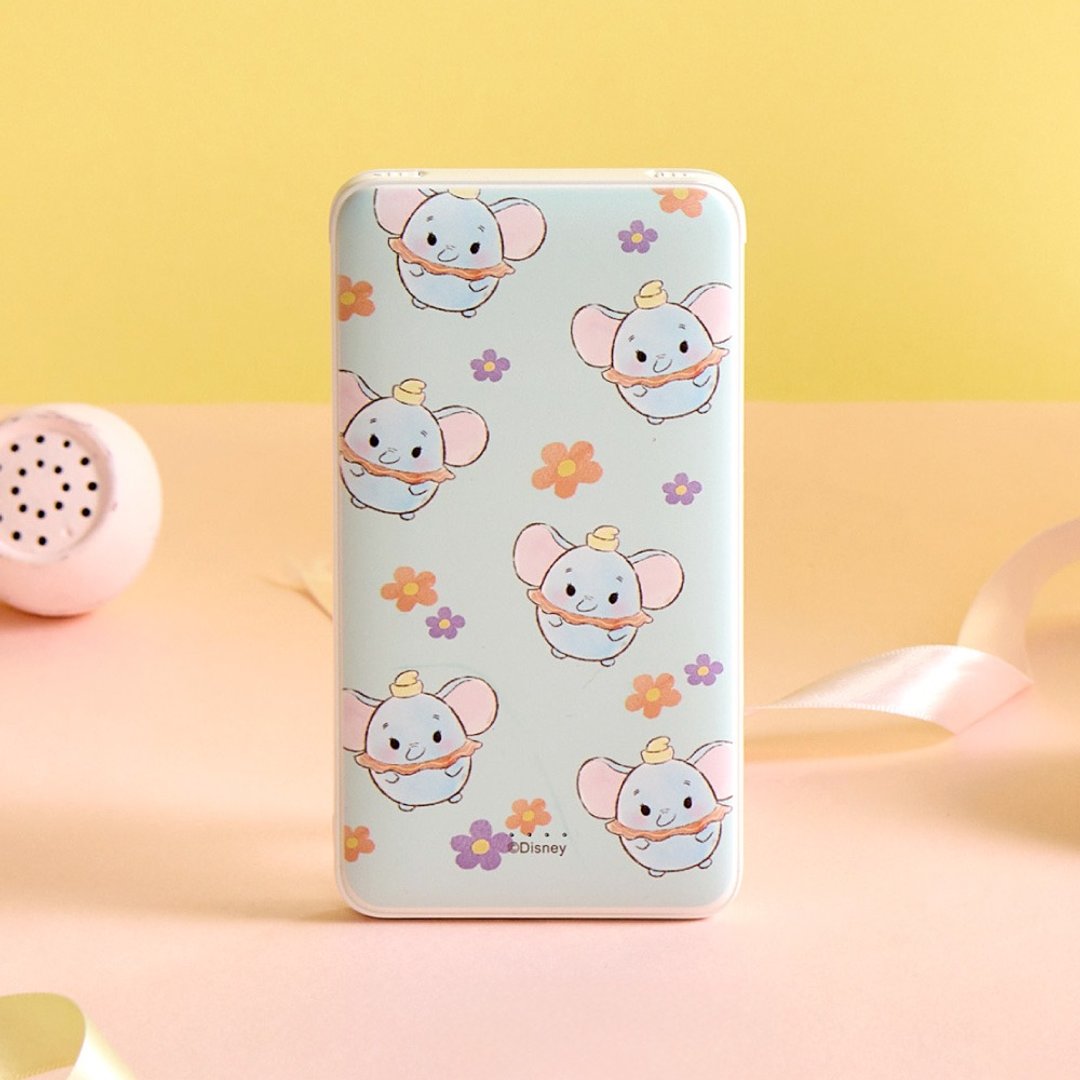 Disney Ufufy-小飞象款双线快充10000mAh行动电源 - 充电宝/传输线 - 塑料 多色