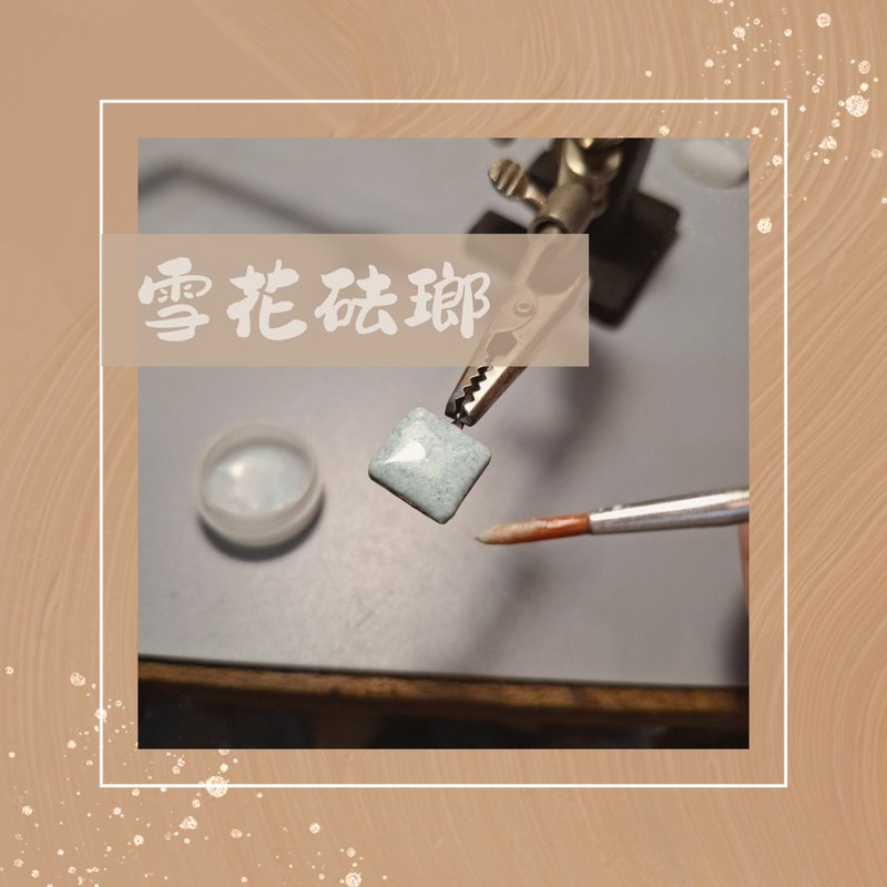 雪花珐琅项链 - 金工/饰品 - 其他金属 