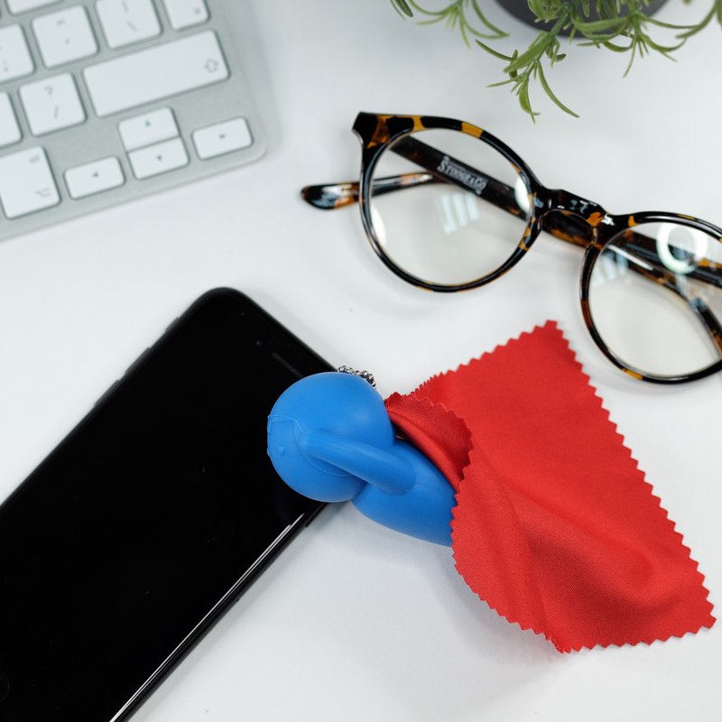 小英雄 - 万用擦拭布 红蓝/灰黑 │ 眼镜布 / 挂饰 - 其他 - 塑料 多色