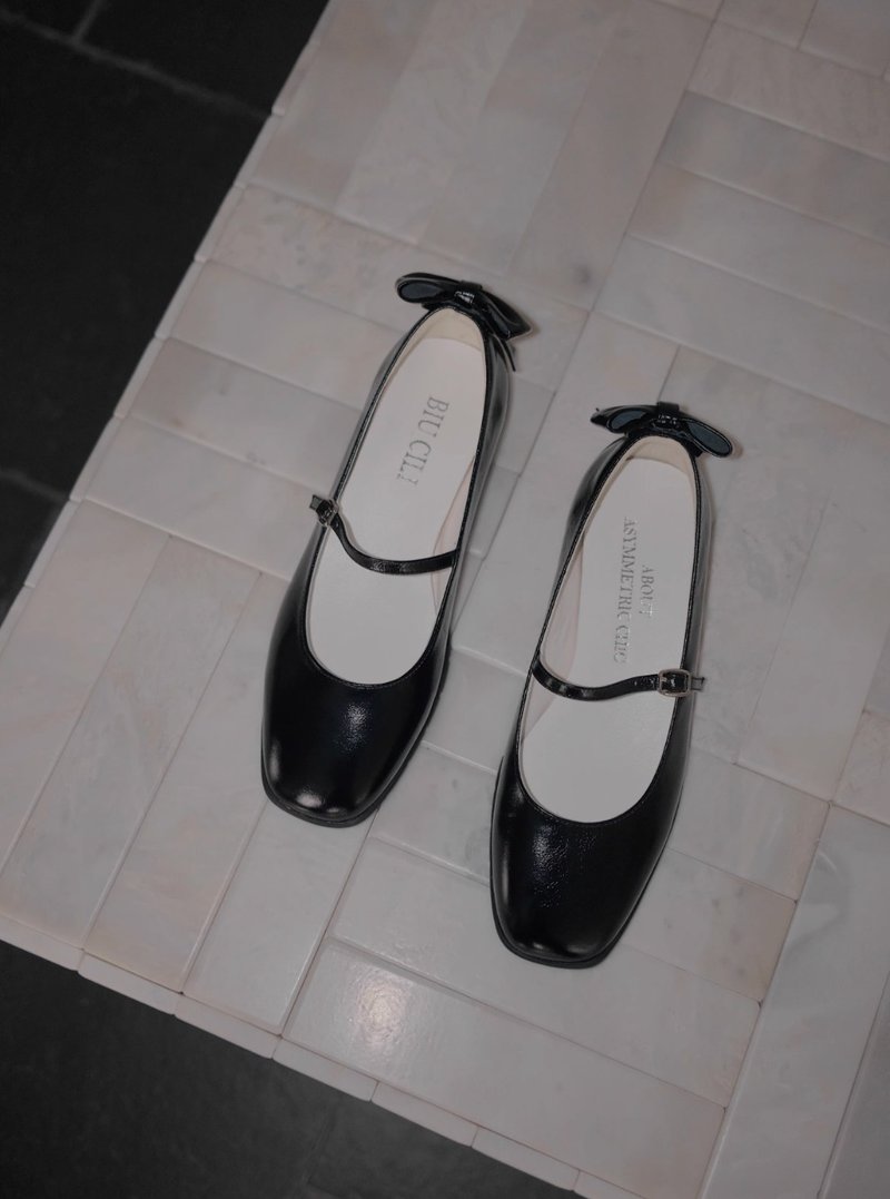 极简美学 蝴蝶结休闲风玛莉珍 浅口单鞋 手工製 - 玛莉珍鞋 - 真皮 多色