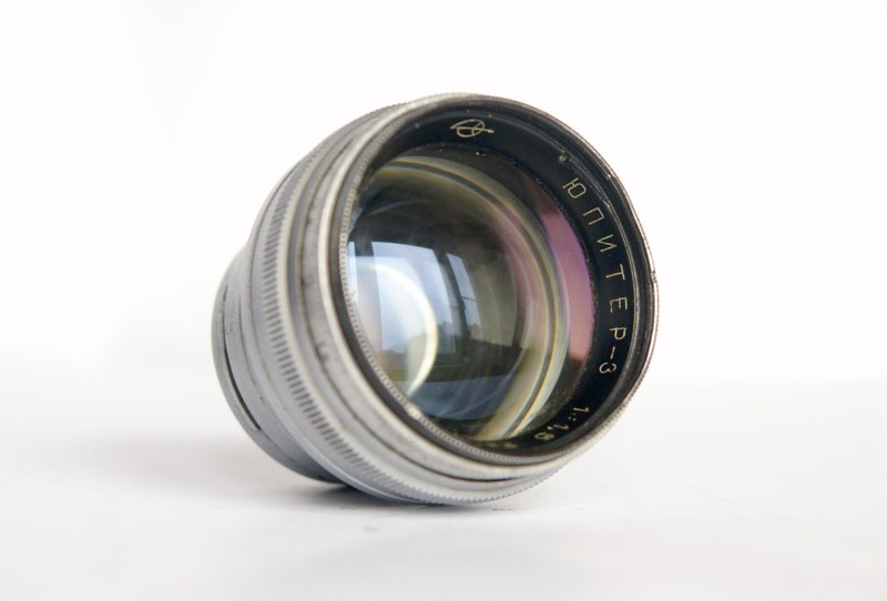 Jupiter-3 P 1.5/50 lens for rangefinder camera Contax Kiev mount USSR ZOMZ cap - 相机 - 其他金属 银色