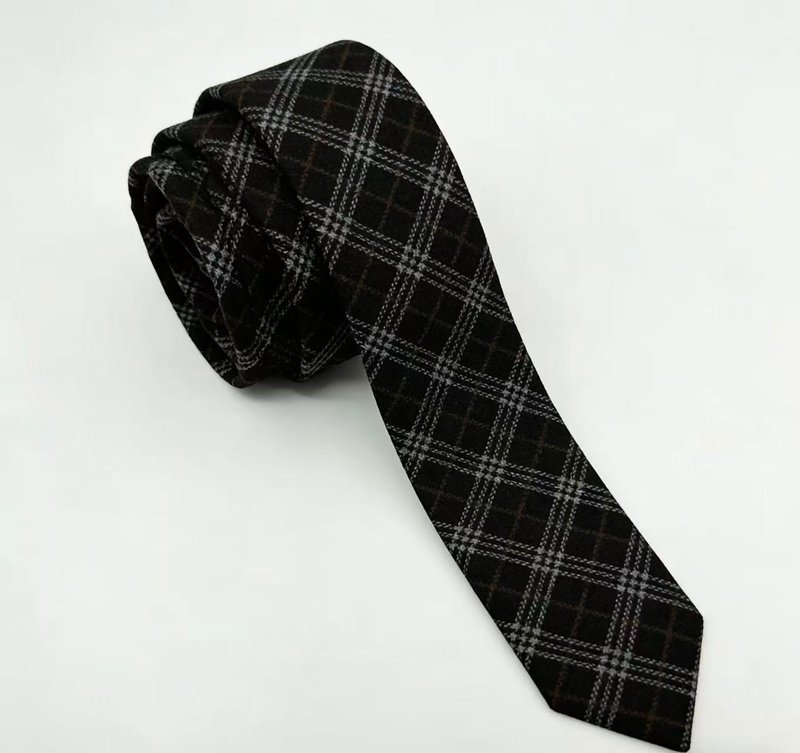 經典英倫格子領帶學院風搭配禮盒裝tie - 领带/领带夹 - 羊毛 多色