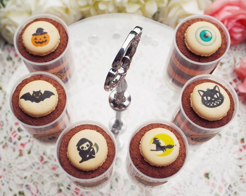 ★万圣节系列★马卡龙推推棒蛋糕 (6入) - 咸派/甜派 - 新鲜食材 