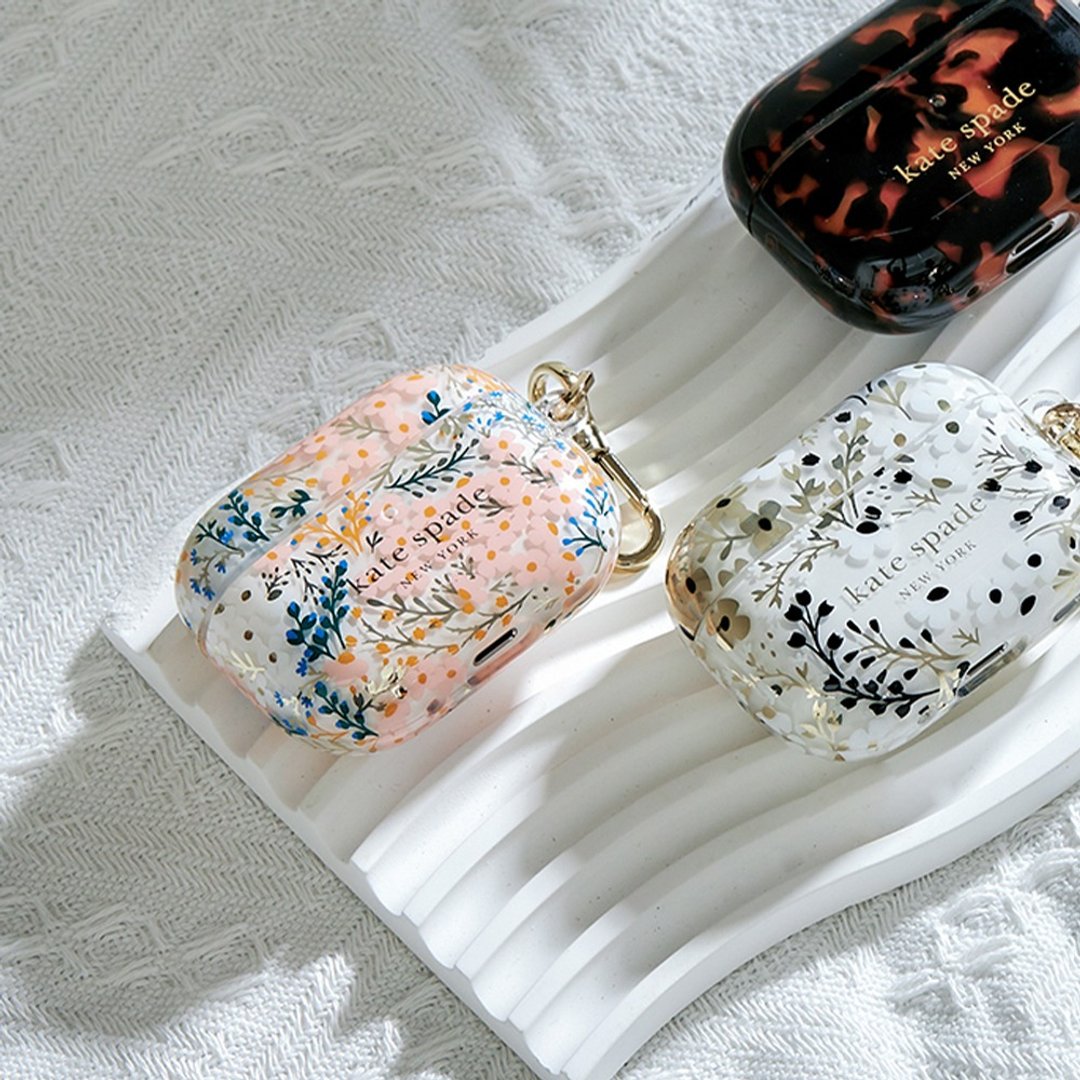 【kate spade】AirPods Pro 2 耳机保护壳套 秘密花园 - 耳机收纳 - 塑料 透明