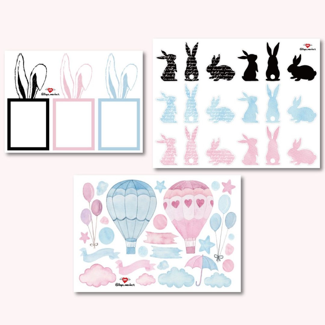 兔子的国度 _ 贴纸组 - 贴纸 - 纸 