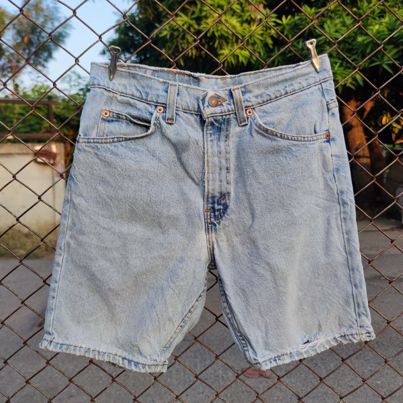 复古 Levis 505 经典直筒版型 橘标 美制丹宁短裤 男款 尺寸 29 - 男士短裤 - 其他金属 蓝色