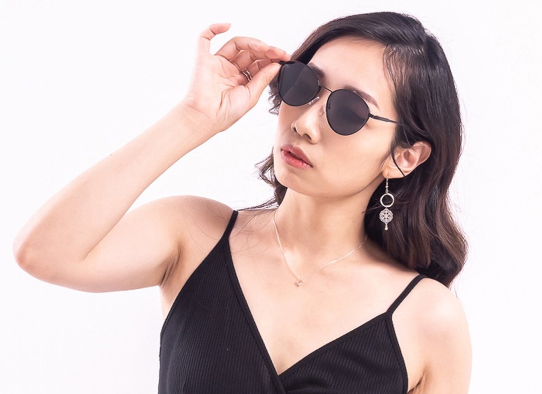 2is KeeE 太阳眼镜│梨形简约 圣诞礼物 - 墨镜 - 其他金属 黑色