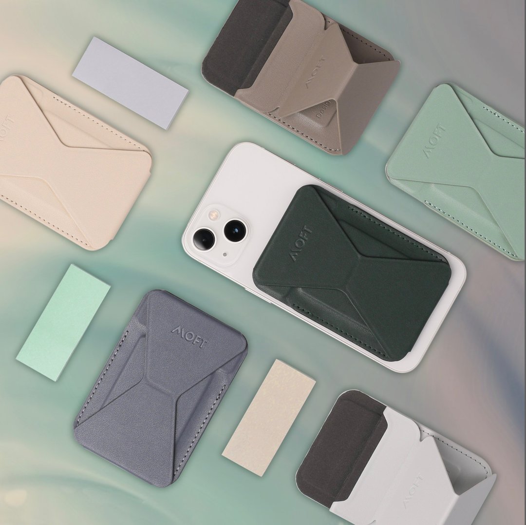 MOFT | 隐形磁吸手机支架 COASTLINE - 支持iPhone 15全系列 - 手机座/防尘塞 - 其他材质 咖啡色
