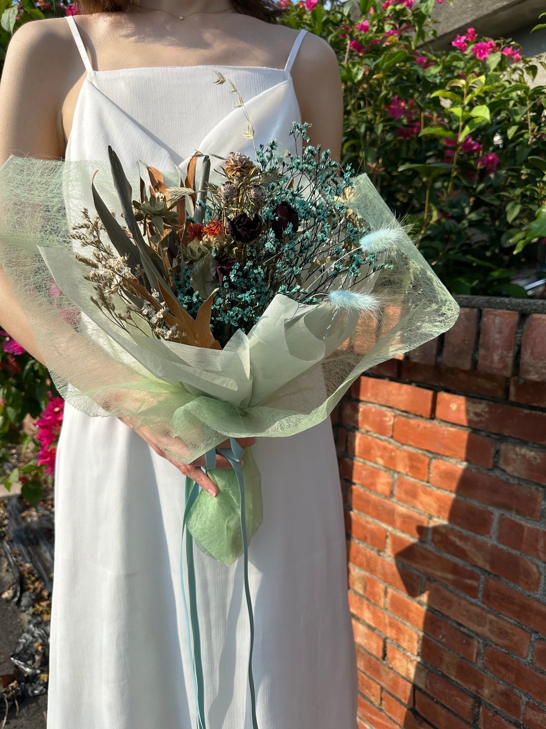 绿色系永生花、干燥花、定制花礼 - 干燥花/捧花 - 植物．花 绿色