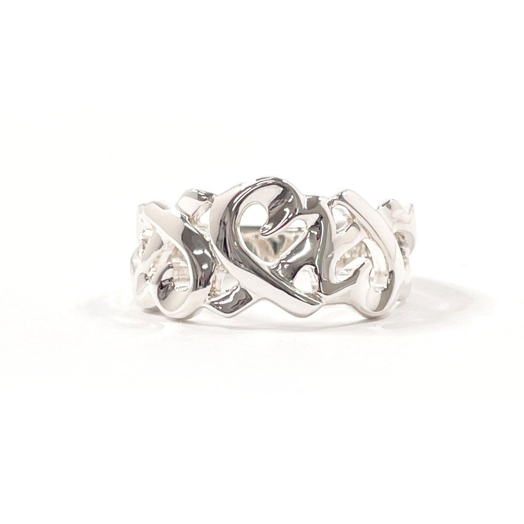【日本直送．二手美品】10 号 蒂芙尼 TIFFANY&Co. 戒指 Triple Loving Heart Paloma Picasso 纯银 925 古董精品 - 戒指 - 纯银 银色