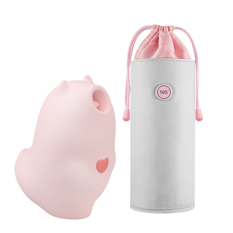 SISTALK 小怪兽魔吻-恶魔先生 + 59S LED紫外线消毒袋 P22(灰) - 情趣用品 - 硅胶 多色