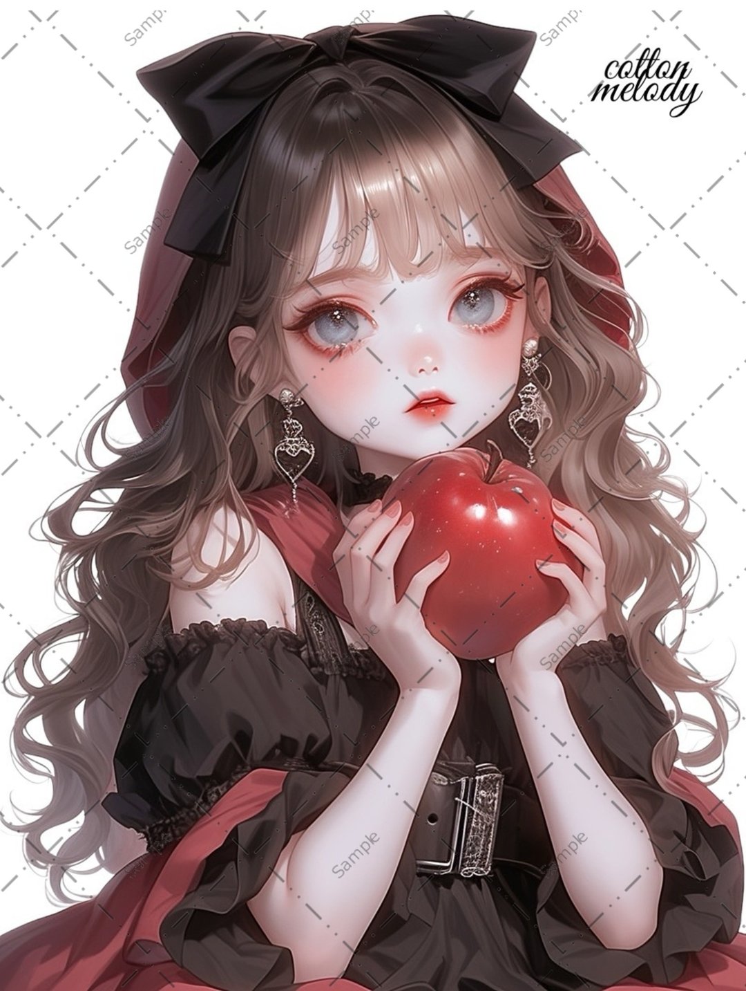 原创贴纸 no.1295 人物贴纸 原创贴纸 女孩贴纸 原创人物贴纸 - 贴纸 - 纸 