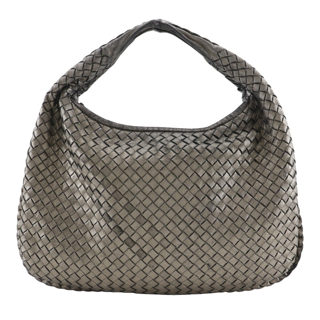 【日本直送】Bottega Veneta 经典编织单肩包 柔软羊皮 银色 女款【二手】 - 侧背包/斜挎包 - 真皮 银色