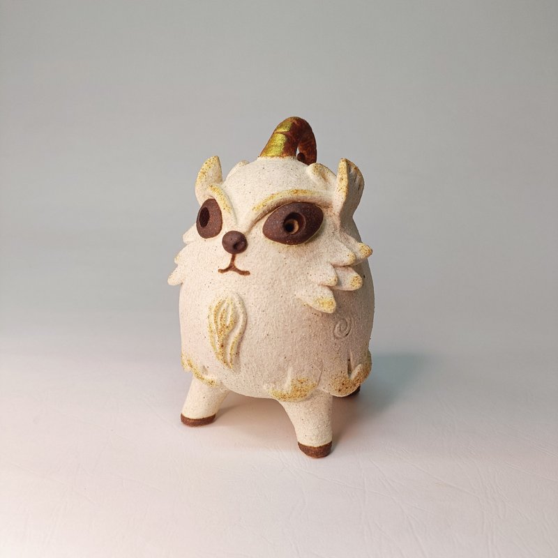 上古四祥兽-白泽/陶艺品/原创 - 摆饰 - 陶 