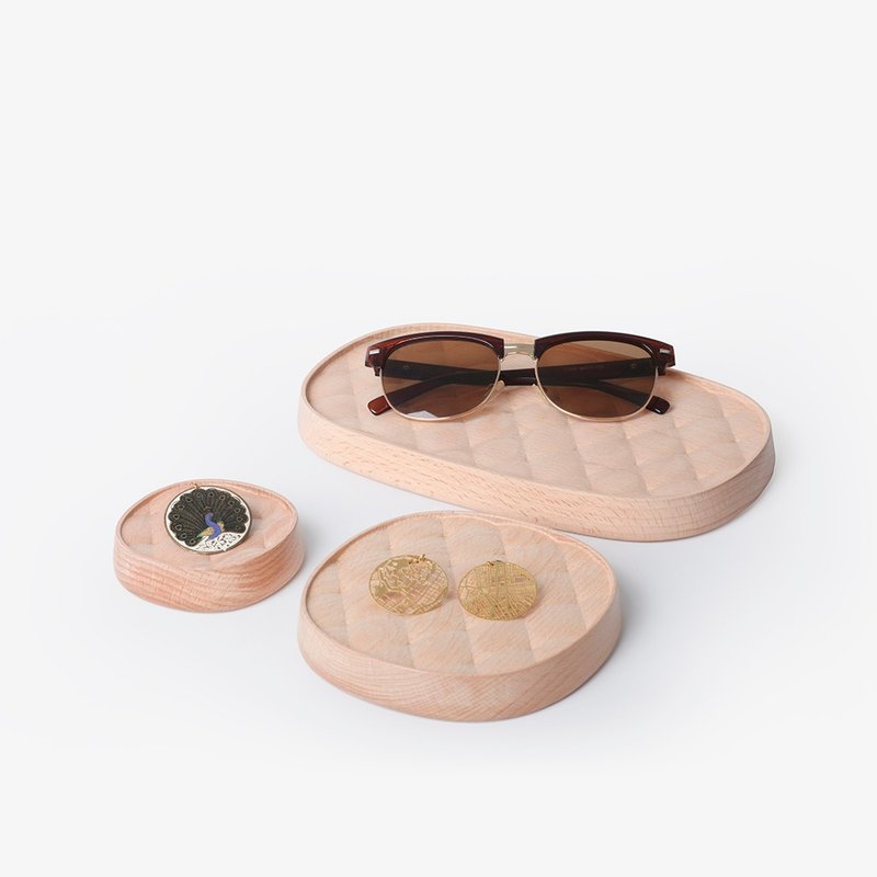 Pana Objects 经典菱格-饰品收纳盘S - 收纳用品 - 木头 咖啡色